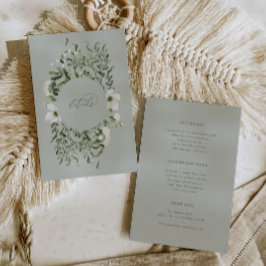 Sage Garden Wedding Info Details Eintrittskarte Einladung