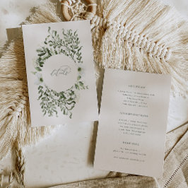 Sage Garden Wedding Info Details Eintrittskarte Einladung