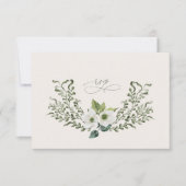 Sage Garden Wedding UAWG Response-Abschlusskarte Einladung (Vorderseite)