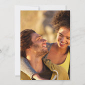 Sage ging auf Micro-Downsize-Foto Hochzeit Einladung (Rückseite)