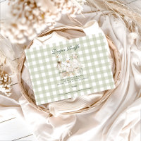 Sage Gingham Verrückte Gans Diapper-Verlosung