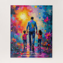 Sage glücklichen Vatertag auf einzigartige Weise