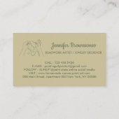 Sage Gold Beads Creation Bijouterie Visitenkarte (Rückseite)