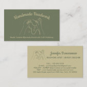 Sage Gold Beads Creation Bijouterie Visitenkarte (Vorne/Hinten)