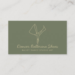 Sage Gold Dance School Ballet Visitenkarte