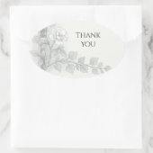 Sage Gold Leaf Danke Aufkleber (Tasche)