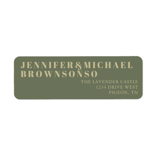 Sage Gold Minimalistic Wedding (Vorne)