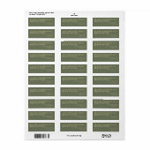 Sage Gold Minimalistische Hochzeit (Vorne)