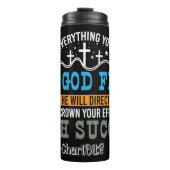 Sage Gott den ersten Erfolg Thermosbecher (Vorderseite)