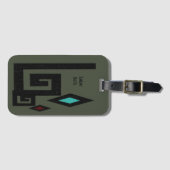 Sage Gr. Geometrisches Gepäckstück im Südwesten Gepäckanhänger (Vorderseite (Horizontal))