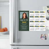 Sage Green 2026 Kalender Business Einfach Magnetic Magnetkarte