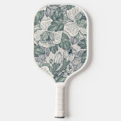 Sage Green Abstrakt Floral Pickleball Paddel Pickleball Schläger (Rückseite)