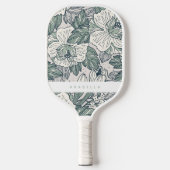 Sage Green Abstrakt Floral Pickleball Paddel Pickleball Schläger (Vorderseite)