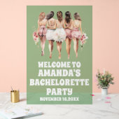 Sage Green Acrylic Bachelorette Begrüßungszeichen Acrylschild (Hochzeit)