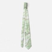 Sage green agate neck tie krawatte (Rückseite)