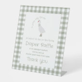 Sage Green Albern Gänsestauchschutzschild Sockelschild (Vorderseite)