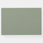 Sage Green am Abend vor der Probe Abendessen Gästebuch (Rückseite)