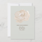 Sage Green and Brown Paares Polterabend Einladung (Rückseite)