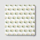 Sage Green and Cream Floral Baby Shower Gästebuch (Rückseite)