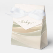 Sage Green and Ivory Favor Boxes Geschenkschachtel (Vorderseite)