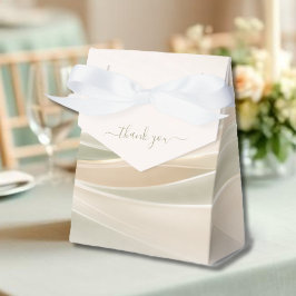 Sage Green and Ivory Favor Boxes Geschenkschachtel