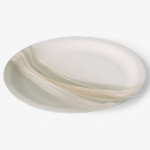 Sage Green and Ivory Pappteller (Schrägansicht)