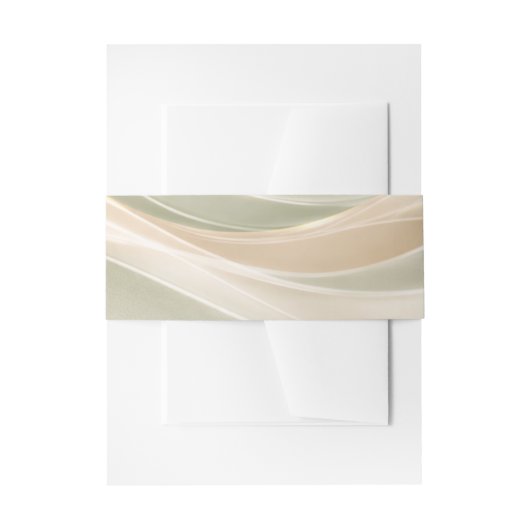 Sage Green and Ivory Wedding  Einladungsbanderole (Vorderseite Beispiel)