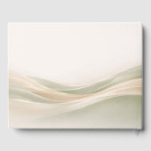 Sage Green and Ivory Wedding Gästebuch (Rückseite)