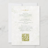 sage green and navy blue wedding invitations dankeskarte (Rückseite)