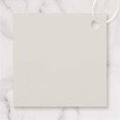 Sage Green and White Floral A Sweet Vielen Dank Geschenkanhänger (Rückseite)