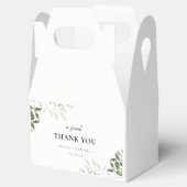 Sage Green and White Floral A Sweet Vielen Dank Geschenkschachtel (Geöffnet)