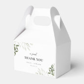 Sage Green and White Floral A Sweet Vielen Dank Geschenkschachtel (Vorderseite)