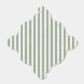 Sage Green and White Strip Vielen Dank Geschenkschachtel (Ungefaltet)