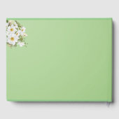 Sage Green Anemone Liebe: Wedding Guest Book Gästebuch (Rückseite)