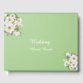 Sage Green Anemone Liebe: Wedding Guest Book Gästebuch (Vorderseite)