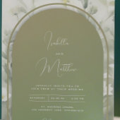 Sage Green Archway Wedding Einladung Bloral