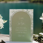 Sage Green Archway Wedding Einladung Bloral