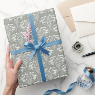 Sage Green Art Deco Moderner Küstenluxus Geschenkpapier