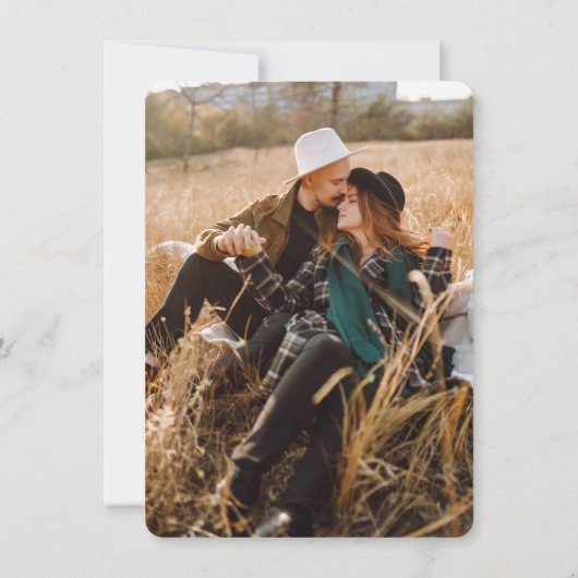 Sage Green Aspen Tree Hochzeit Save The Date (Rückseite)