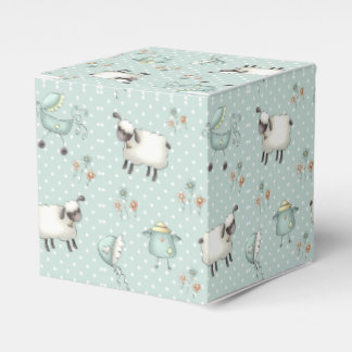 Sage Green Baby Pattern Geschenkschachtel