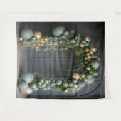 Sage Green Balloon Arch Hanging Wandteppich (Vorderseite (Horizontal))