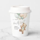 Sage Green Barly warten neutrale Dusche Pappbecher (Rückseite)