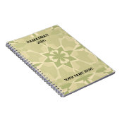 Sage Green Bauhaus Islamic Journal Notizblock (Rechte Seite)