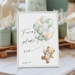 Sage Green Bearly wartet Moderne Dusche Gefallen Z Poster