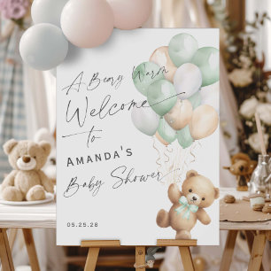 Sage Green Bearly Wartezeit Geschlecht Neutrales B Poster