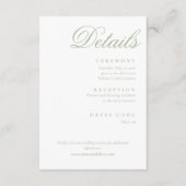 sage green  begleitkarte (Vorderseite)