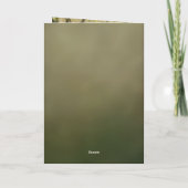 Sage Green Beige Floral Belated Birthday Card Karte (Rückseite)