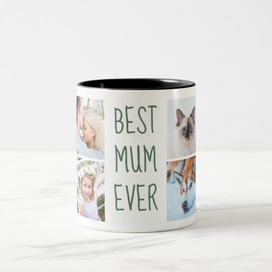 Sage Green | Beste Mama je Tasse für benutzerdefin (Mittel)