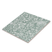 Sage Green Bird Butterfly Snack Blues Fliese (Seite)