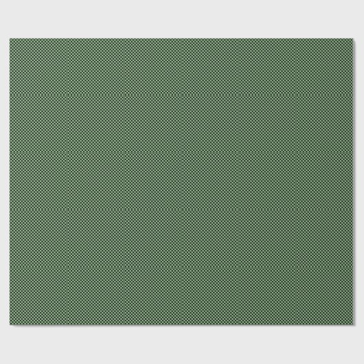 Sage Green Black Checkerboard Camouflage-Muster Geschenkpapier (Flach)